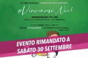 Maltempo, la settima edizione del torneo #VinciamoNoi rinviata al 30 settembre