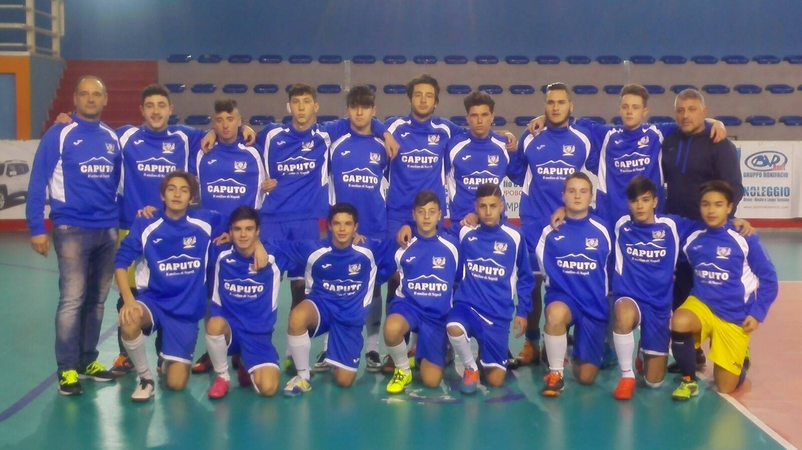 Gli allievi del Napoli Calcetto