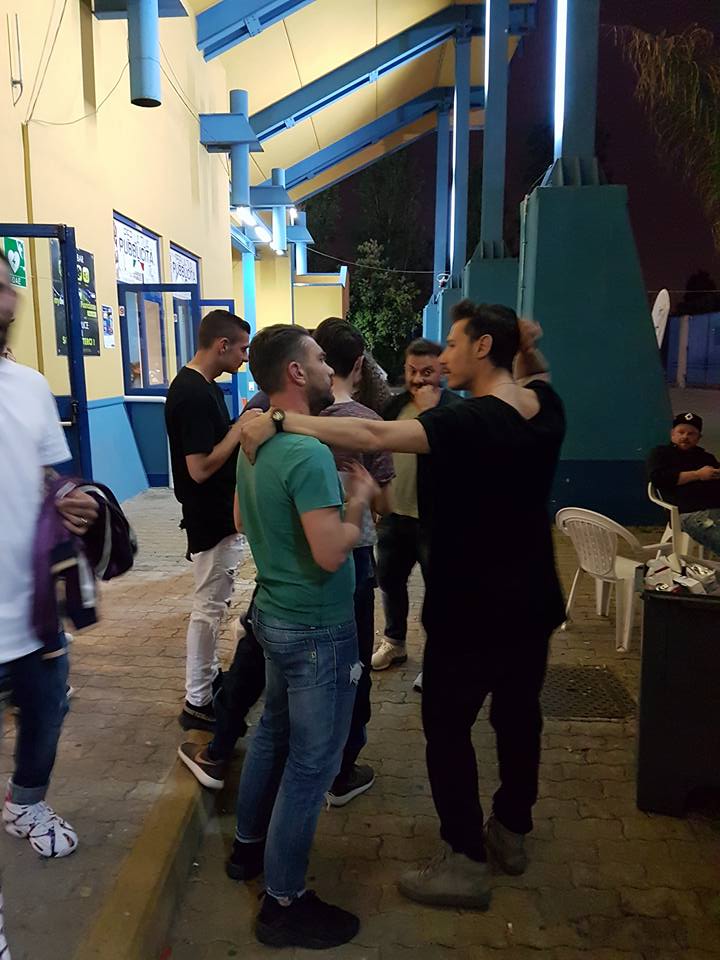 Ecco uno dei momenti topici della serata