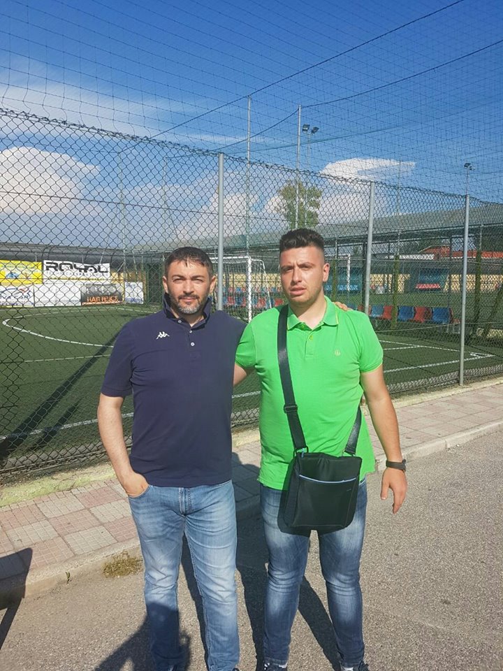 Raffaele Moccia con il diesse Esposito