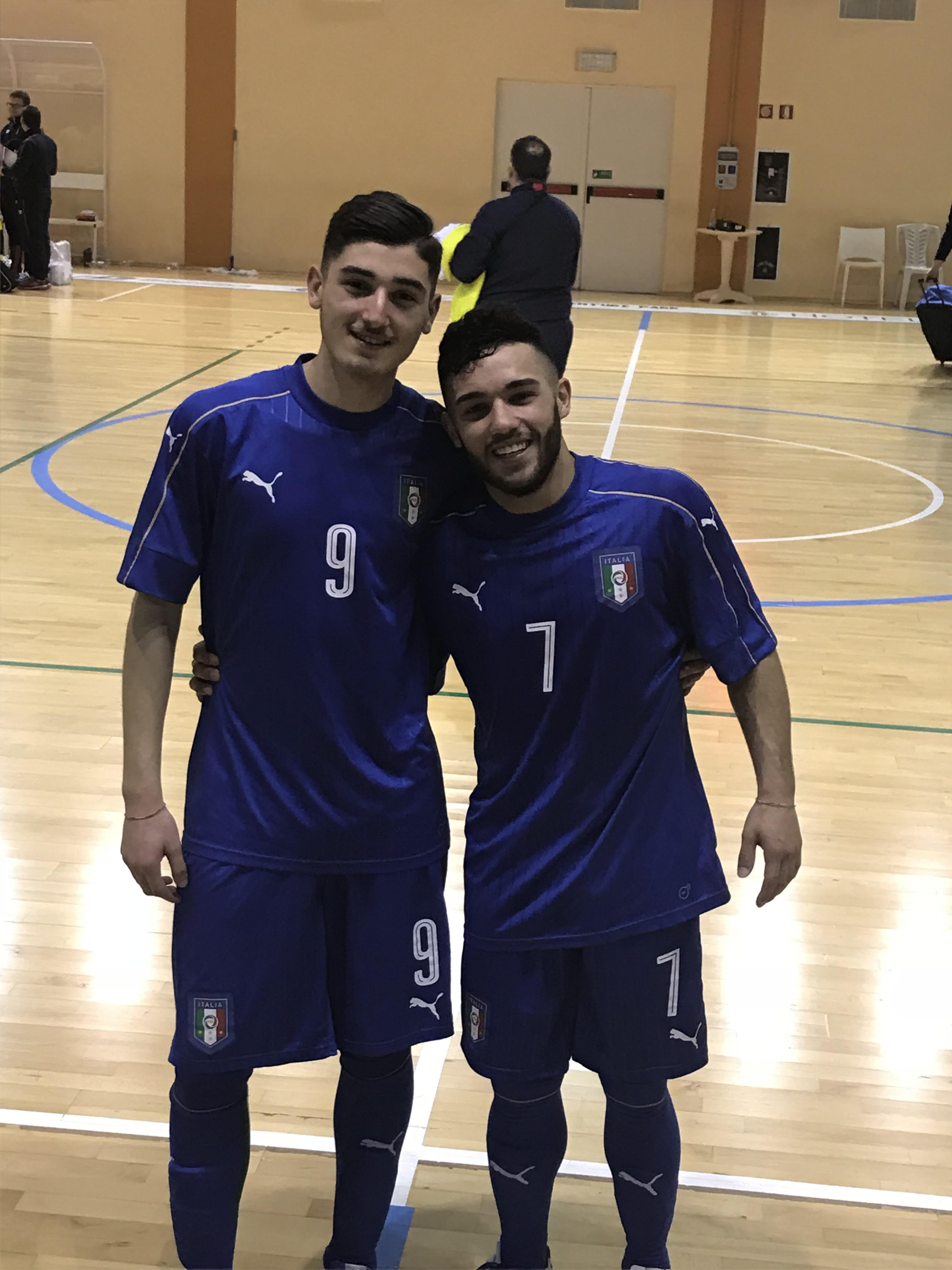 Pasquale Nasta e Luca Ettore con la maglia della nazionale U19