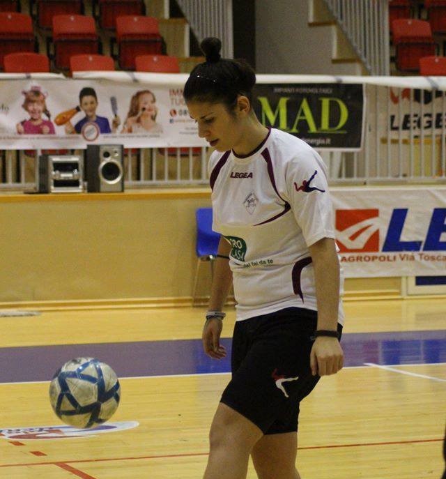 Annalucia Braccia con la maglia della Bisaccese