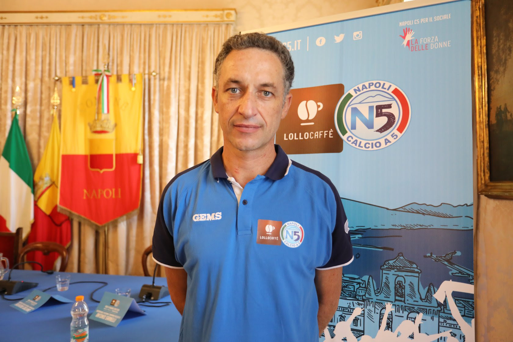 David Marìn, tecnico del Lollo Caffè Napoli