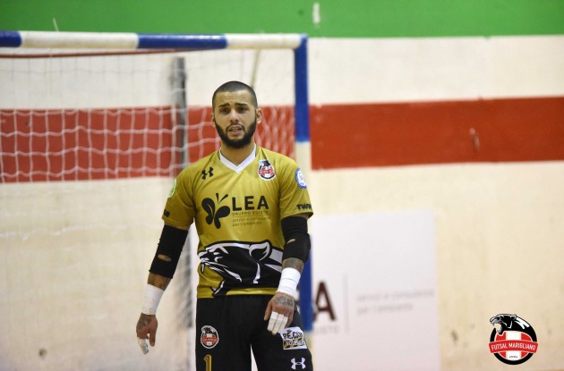 Mimmo Marchesano con la maglia del Futsal Marigliano