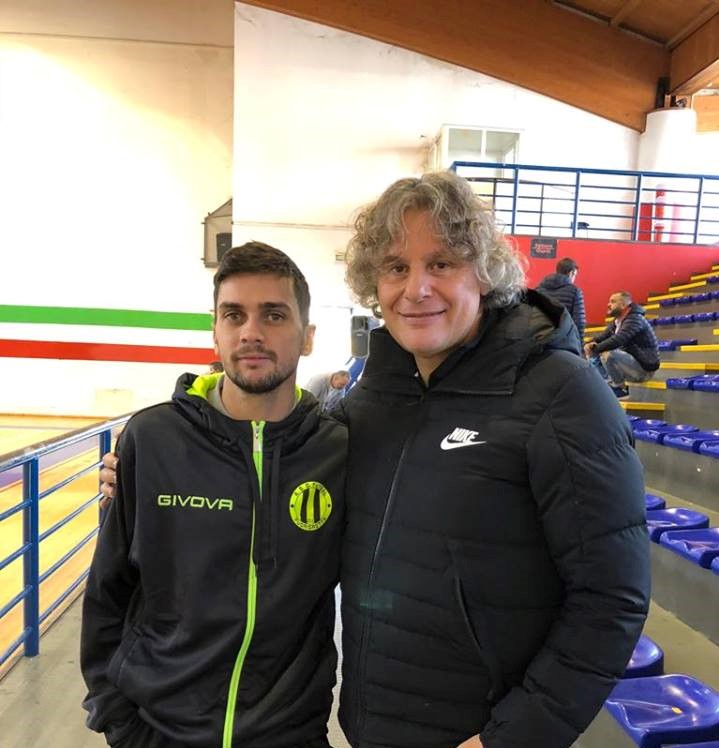 Eric Da Silva con il presidente Perugino