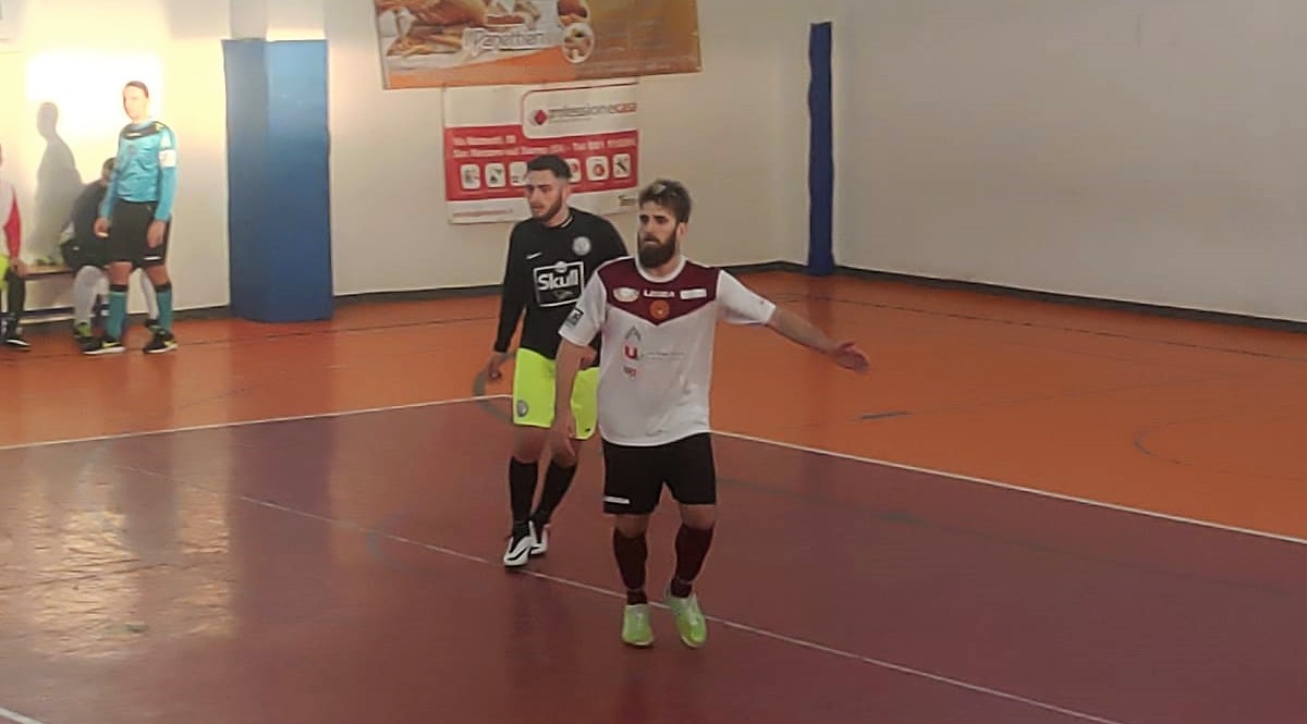 Francesco Adiletta in azione contro lo Spartak