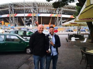Alessandro Piacente (sx) e Mattia Gregoroni (dx) con la coppa della vittoria nel campionato U19 élite