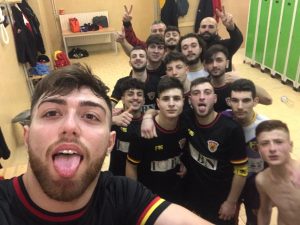 Il selfie dei ragazzi del Benevento 5 U19