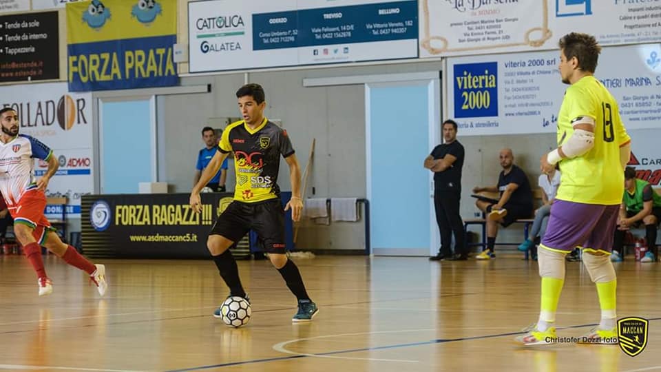 Dario Giannattasio con la maglia del Maccan Prata Foto Christofer Dozzi