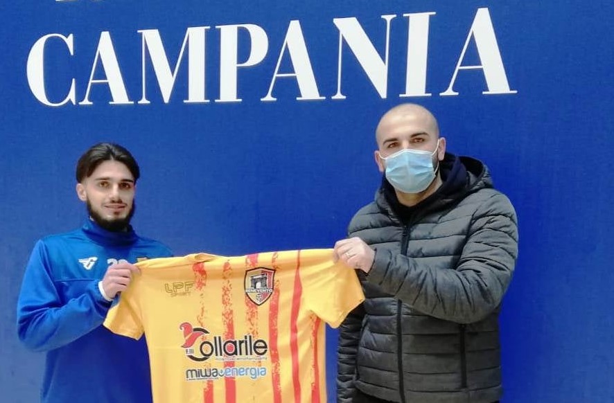 Claudio Sabino ed il presidente giallorosso Pellegrino Di Fede