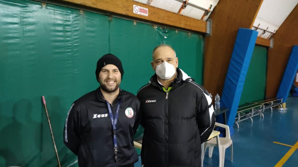 Mattia Gregoroni (sx) ed il team manager della Flegrea Roberto Haesse (dx)