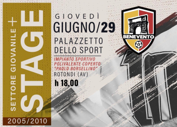 Il Benevento 5 apre al territorio, collaborazione con la Sidus Rotondi: le info dello stage del 29 giugno