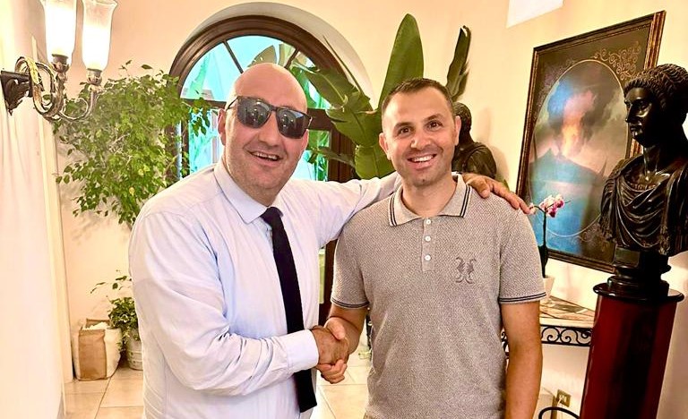 Rino Santoro con il mister Ruocco