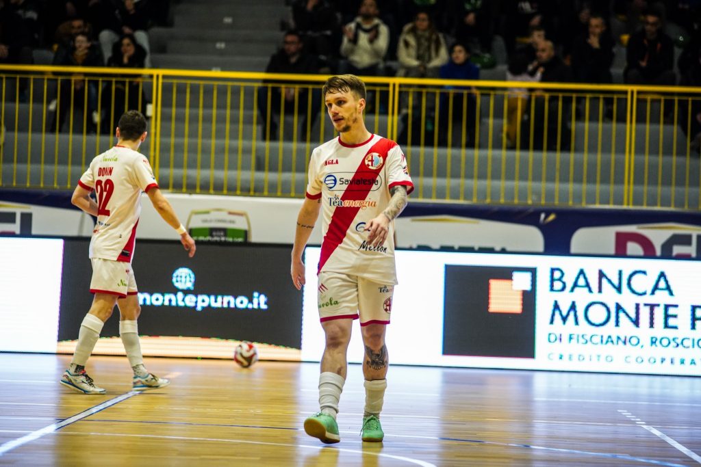 Lucas Baroni in maglia Mantova contro il Sala a San Rufo