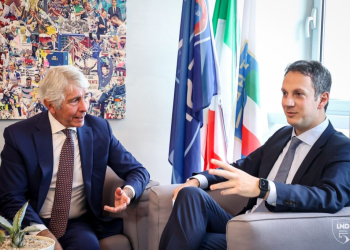 Il Presidente Castiglia accoglie il Ministro Abodi nella sede della Divisione: “Un attestato di stima per tutti noi”