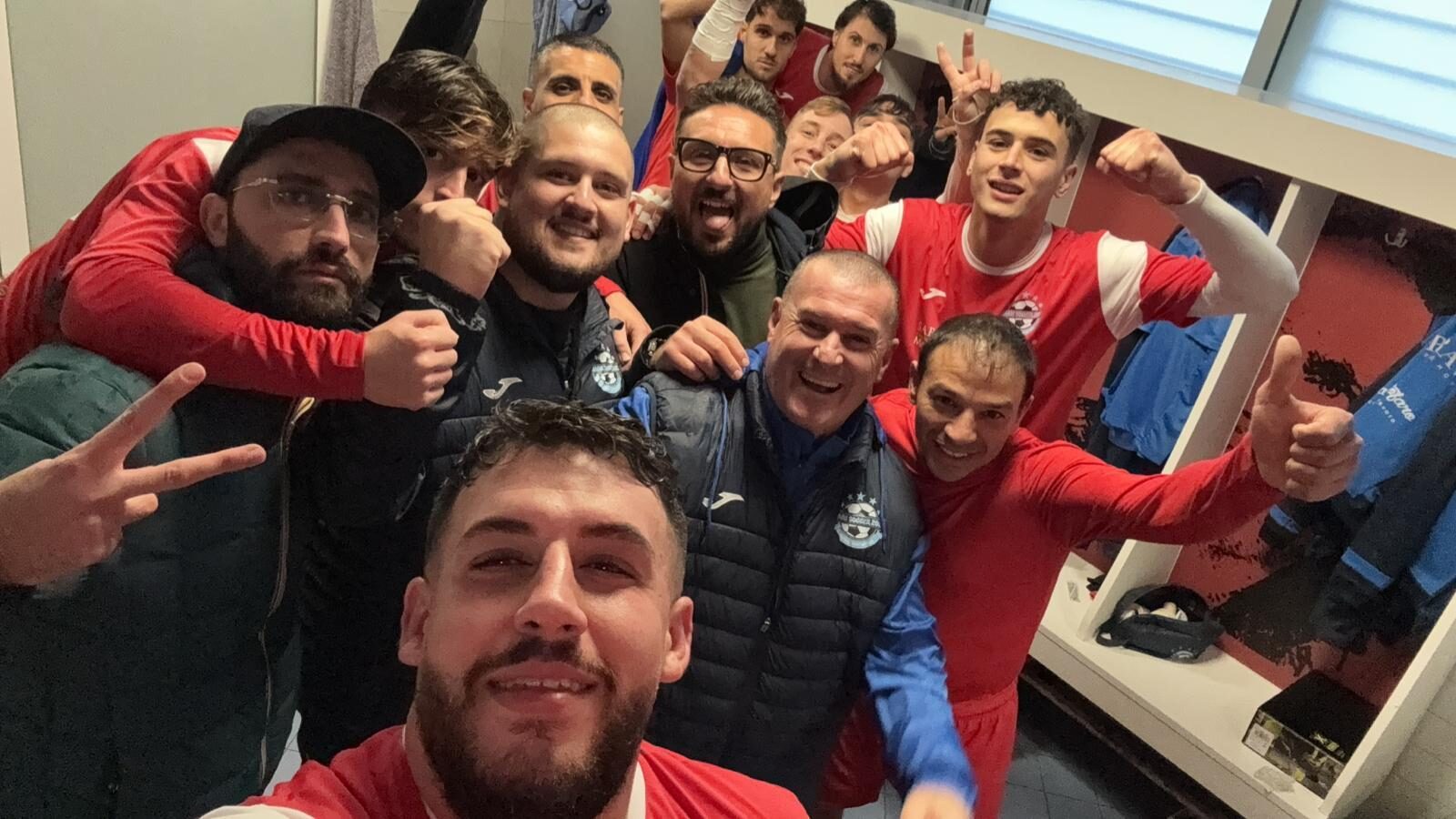 La festa del Magic Soccer negli spogliatoi