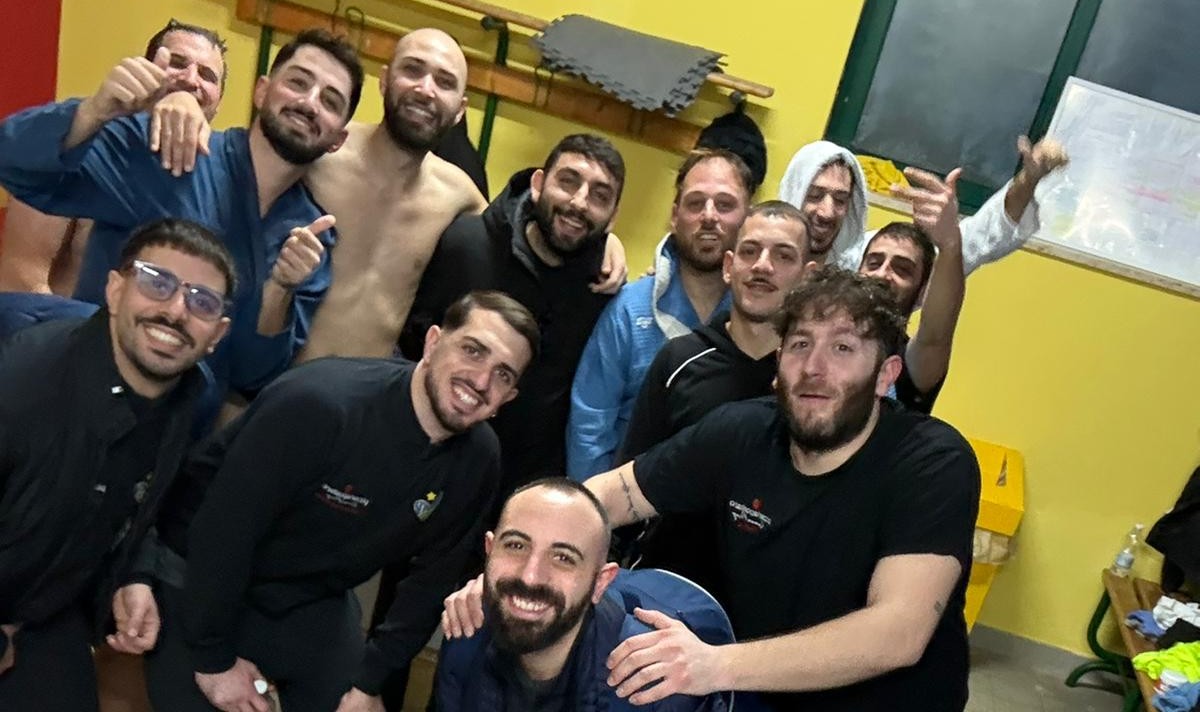 La gioia del Belvedere negli spogliatoi