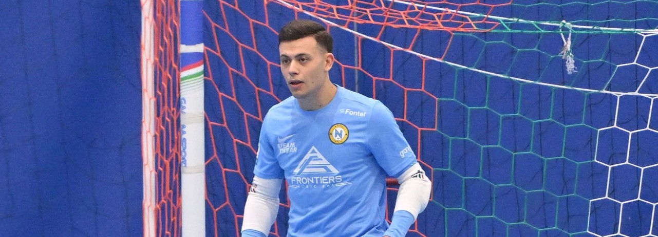 Andrea De Gennaro, portiere del Napoli, in una foto di Pinelli