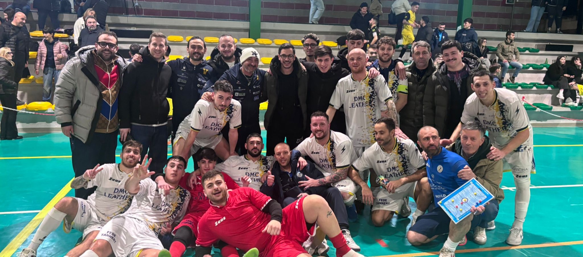 La gioia del Victoria Solofra vittorioso ad Usini