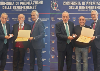 Napoli Futsal, Antonio Sarnelli e Pietro Foderini premiati alla Cerimonia di Benemerenze FIGC