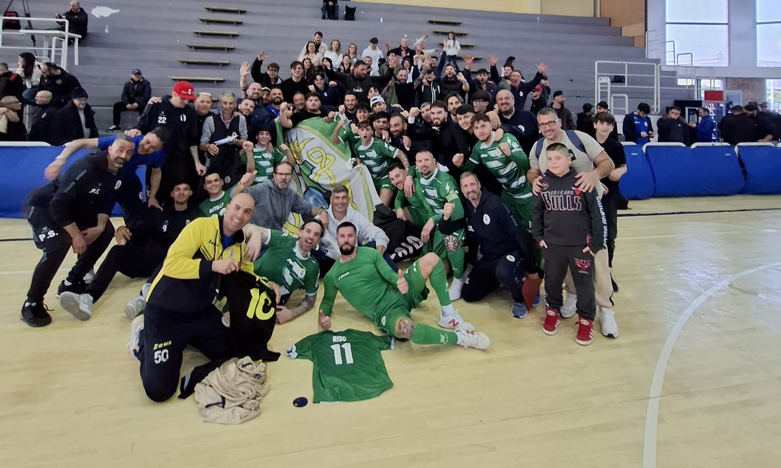 La gioia della Virtus Libera Isola d'Ischia, ad una vittoria dalla A2, a Scafati