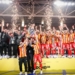 Benevento da impazzire: volée di Rosato al fotofinish, trionfo giallorosso ad Ancona. Scarpitti: “Dedica alla città, ora vinciamo il campionato”