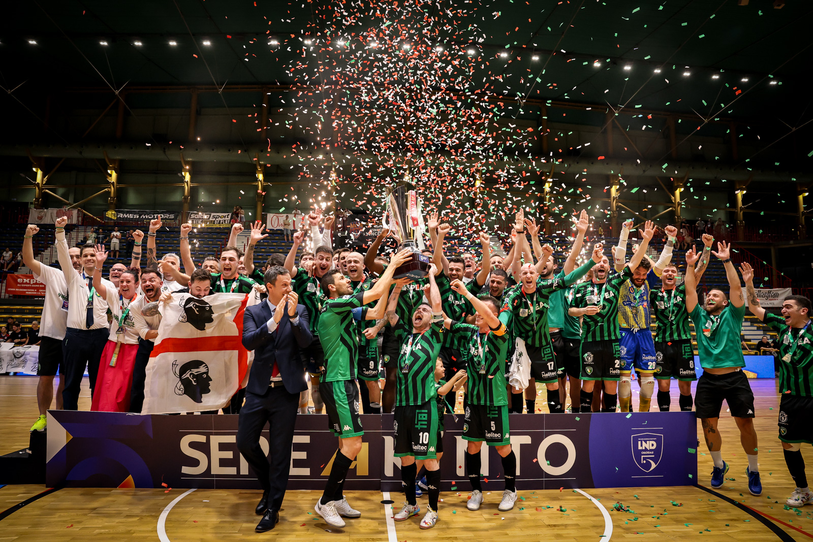 La L84 campione d'Italia 2025-26 al PalaCatania
foto: Divisione Calcio a 5